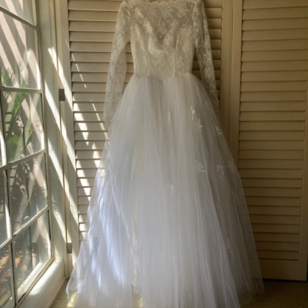 Vintage Adeline of California White Bridal Gown